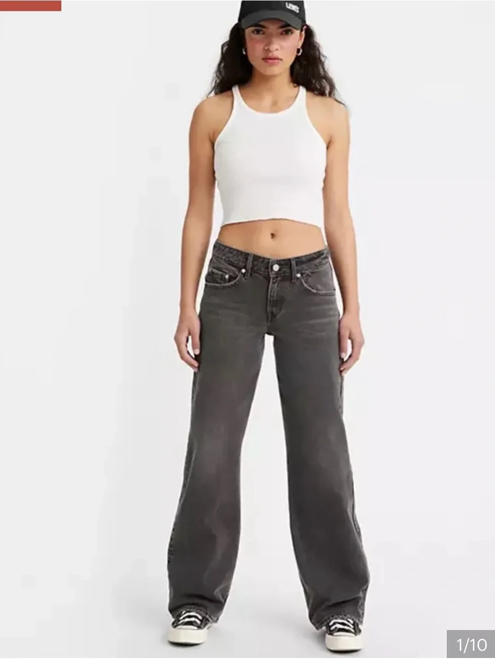 Levi’s Premium Low Loose Jeans in Wish Me Luck Faded Black | 28